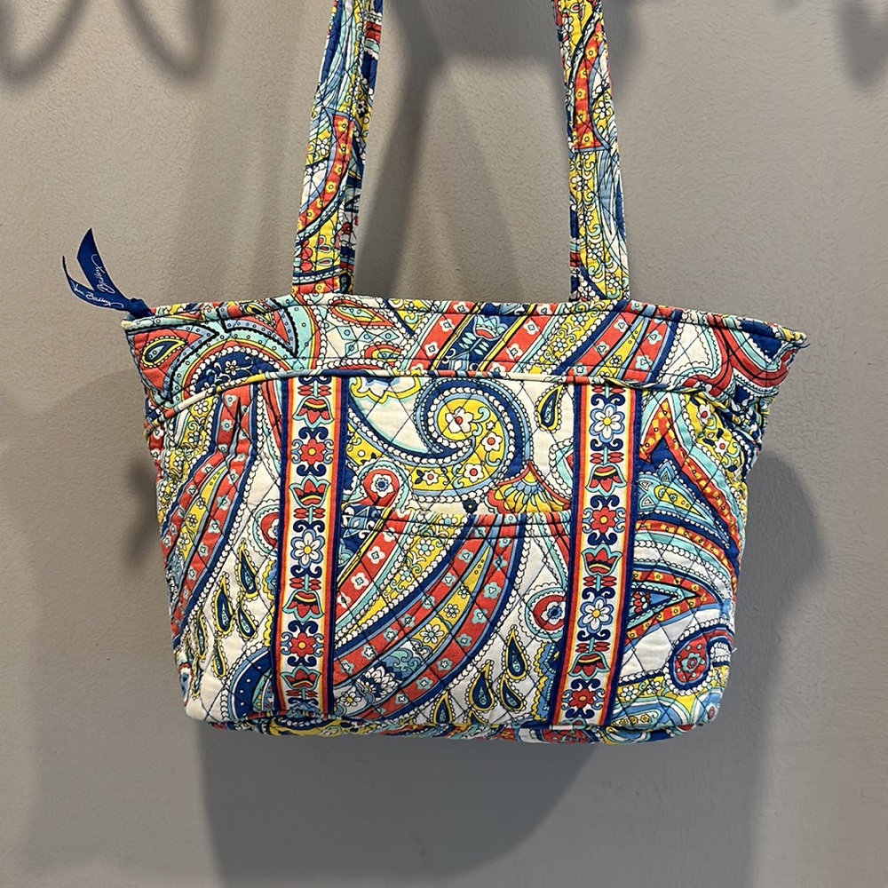 Vera Bradley Marina Paisley Mandy Zippered Shoulder Bag - Picture 13 of 13